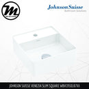 JOHNSON SUISSE Venezia Slim Square Counter Top Basin WBVC950187XX - Mirage Trade & Distribution