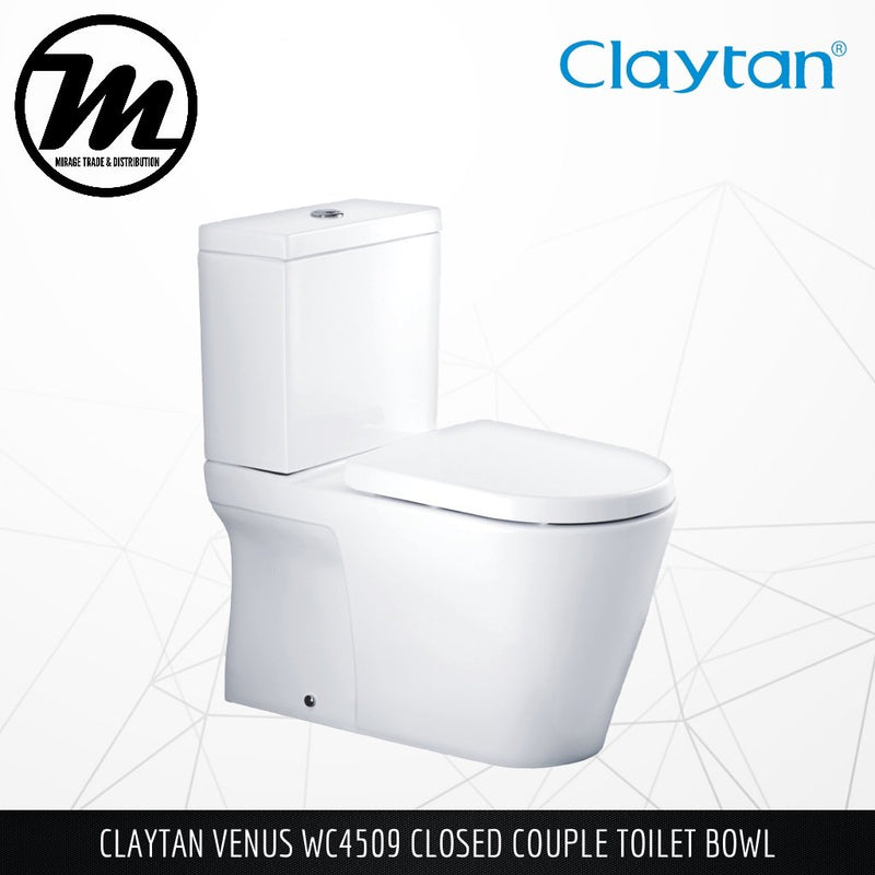 CLAYTAN Venus Closed Couple Toilet Bowl WC4509 - Mirage Trade & Distribution