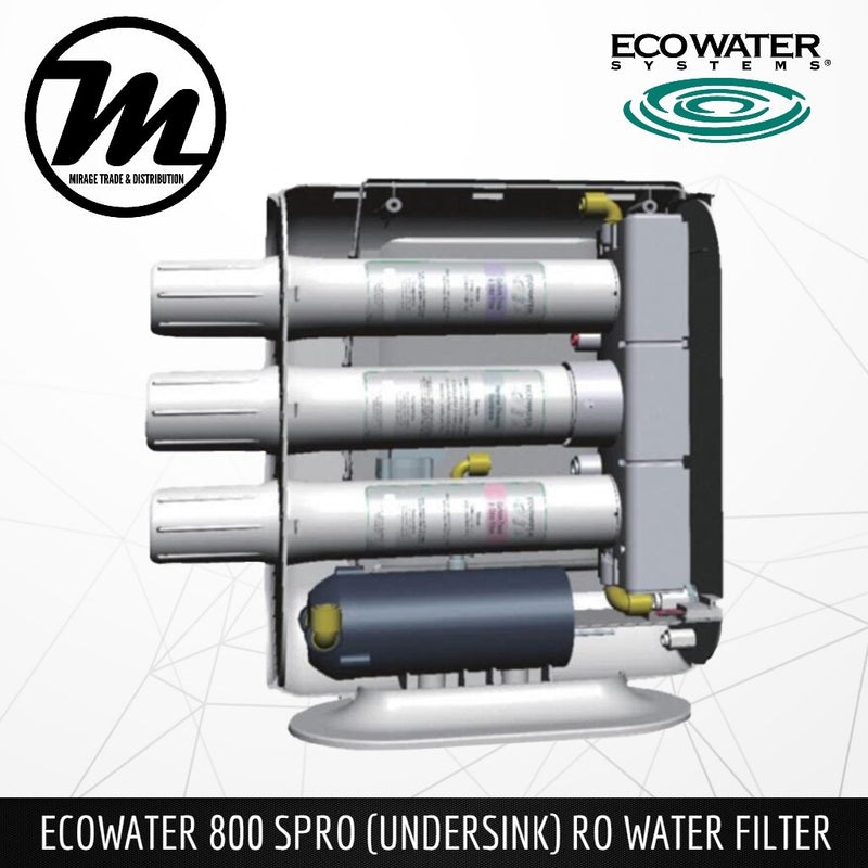 ECOWATER 800 SPRO Undersink Drinking Water Filter System (Reserve Osmosis) - Mirage Trade & Distribution