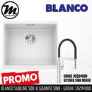 [PROMOTION] BLANCO Subline 500-U Silgranit™ PuraDur™ Kitchen Granite Sink With InFino™ Waste(with GROHE Kitchen Mixer) - Mirage Trade & Distribution