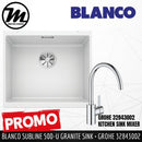 [PROMOTION] BLANCO Subline 500-U Silgranit™ PuraDur™ Kitchen Granite Sink With InFino™ Waste(with GROHE Kitchen Mixer) - Mirage Trade & Distribution