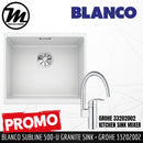 [PROMOTION] BLANCO Subline 500-U Silgranit™ PuraDur™ Kitchen Granite Sink With InFino™ Waste(with GROHE Kitchen Mixer) - Mirage Trade & Distribution