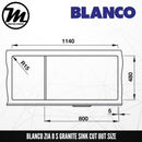 BLANCO Zia 8S Silgranit™ PuraDur™ Granite Sink - Mirage Trade & Distribution