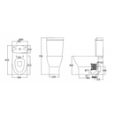 JOHNSON SUISSE Ibiza Closed Couple Toilet Bowl WBSEIB121WW, WBSEIB131WW, WBSEIB151WW - Mirage Trade & Distribution