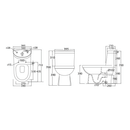 JOHNSON SUISSE Lago One Piece Toilet Bowl WBSC950031WW - Mirage Trade & Distribution