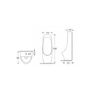 JOHNSON SUISSE Mantova Wall Hung Urinal WBXXXXXXXXWW - Mirage Trade & Distribution