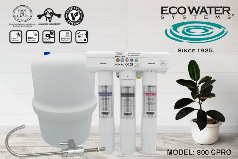 ECOWATER 800 CPRO Undersink Drinking Water Filter System (Reserve Osmosis) - Mirage Trade & Distribution
